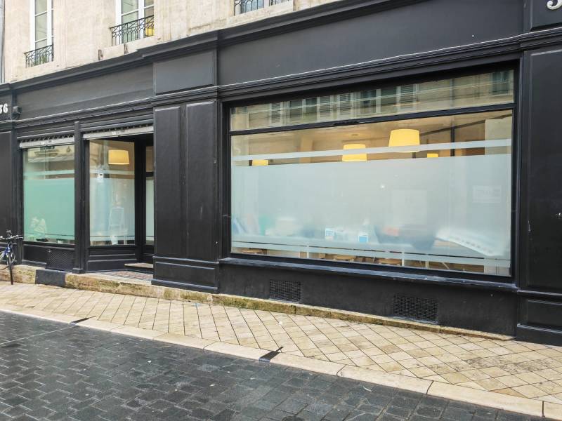 Film dépoli Mat Opal avec découpes - Bordeaux Centre